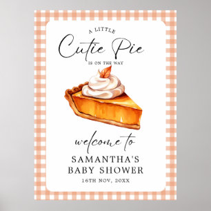 Cutie Pie Pumpkin Fall Baby Shower Welcome Signs