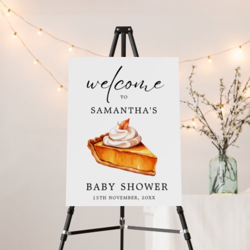 Cutie Pie Pumpkin Fall Baby Shower Welcome Signs