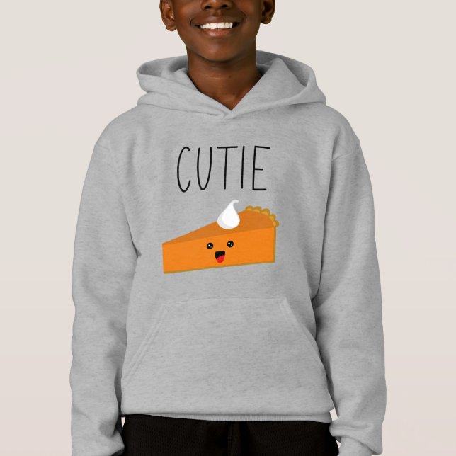 Cutie Pie Pumpkin Pie Kids Hoodie (Front)