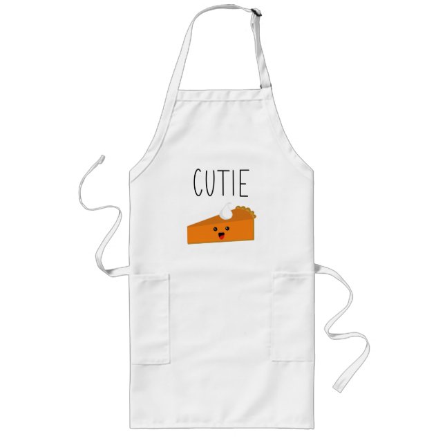 Cutie Pie Pumpkin Pie Long Apron (Front)