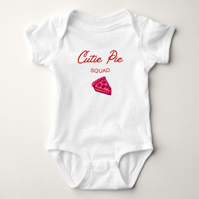 Cutie Pie Squad Baby Bodysuit (Front)