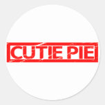 Cutie Pie Stamp Classic Round Sticker