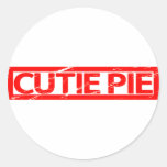 Cutie Pie Stamp Classic Round Sticker