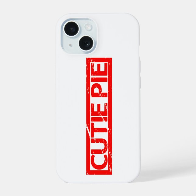 Cutie Pie Stamp Iphone Case (Back)