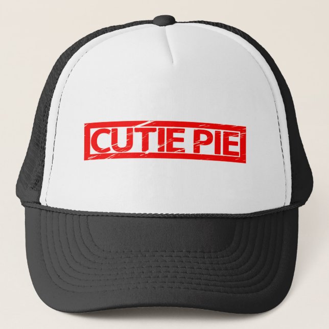 Cutie Pie Stamp Trucker Hat (Front)