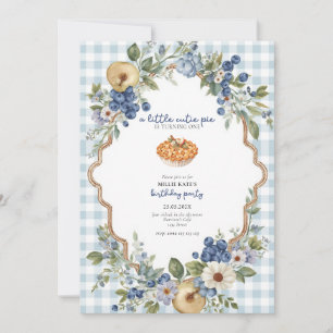 Cutie Pie Sweet One First Birthday Invitation