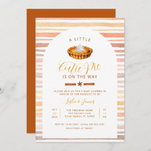 Cutie Pie Thanksgiving Baby Shower Invite