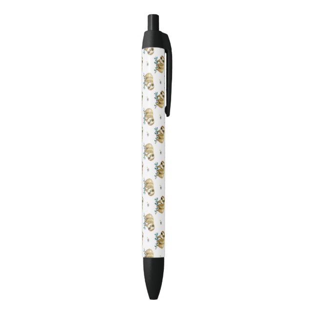 Cutie Pie Watercolor Sloth Pattern Pen (Bottom (Vertical))