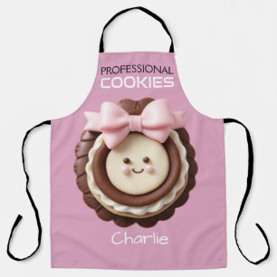 Cutie Pink Chocolate Cookie/All-Over Print Apron