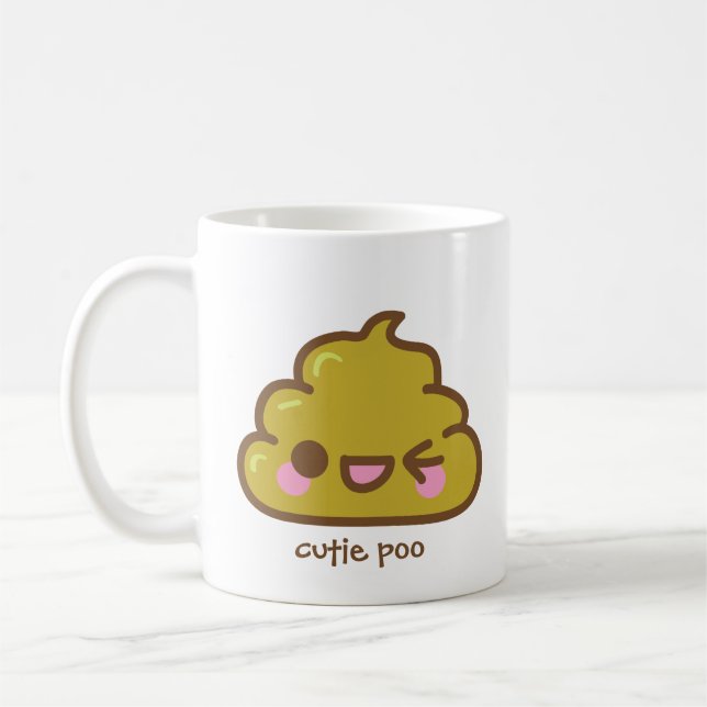 cutie poo & smary poo coffee mug (Left)