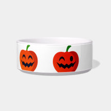 Cutie Pumpkins Ceramic Pet Bowl