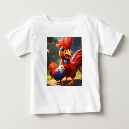 Cutie Q Rooster Rumble Battle of the Adorable Fig Baby T_Shirt