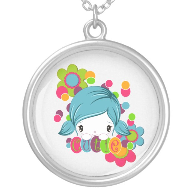 Cutie Silver Plated Necklace (Front)