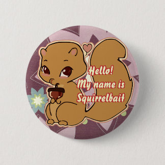 Cutie Squirrel Button
