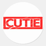 Cutie Stamp Classic Round Sticker