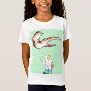 Cutie the Guinea Pig and her Otter Balloon T-Shirt