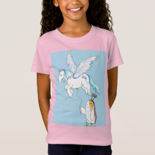 Cutie the Guinea Pig and Her Pegasus Balloon T-Shirt