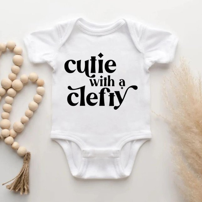 Cutie with a Clefty Baby Bodysuit Shirt (Creator Uploaded)