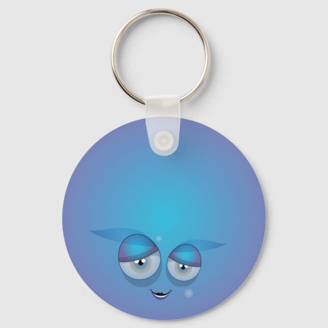 CutieBounce Keychain Blue (Front)