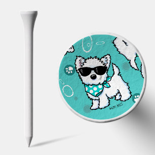 Cutieface Westie Golf Tees