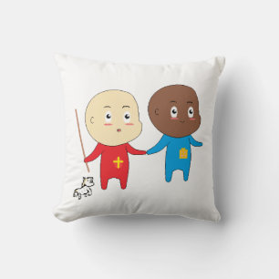 Cutieful Kids Art Babies St. Nicholas Sinterklaas Throw Pillow