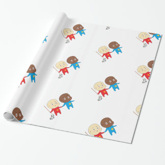 Cutieful Kids Art Babies St. Nicholas Sinterklaas Wrapping Paper