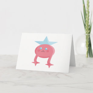 Cutieful Kids Art Design Fairy Pink Blue Card