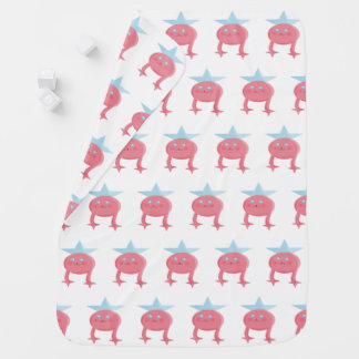 Cutieful Kids Art Design Fairy Pink Blue Receiving Blanket