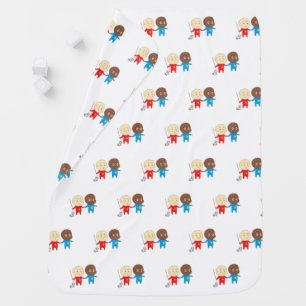 Cutieful Kids Art Design St. Nicolas Sinterklaas Stroller Blanket