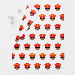 Cutieful Kids Art St. Nicholas Miter Zwarte Piet Stroller Blanket