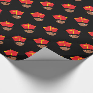 Cutieful Kids Art St. Nicholas Miter Zwarte Piet Wrapping Paper