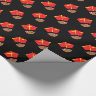 Cutieful Kids Art St. Nicholas Miter Zwarte Piet Wrapping Paper
