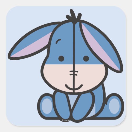 Cuties Eeyore Square Sticker