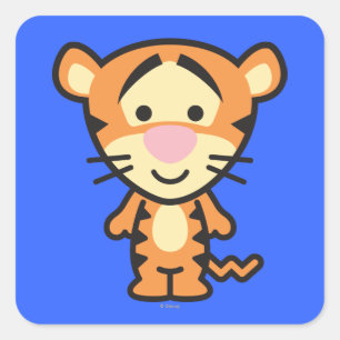 Cuties Tigger Square Sticker