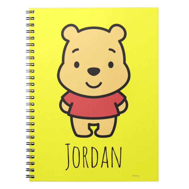 Cuties Winnie the Pooh - Personalized Notebook (Front)