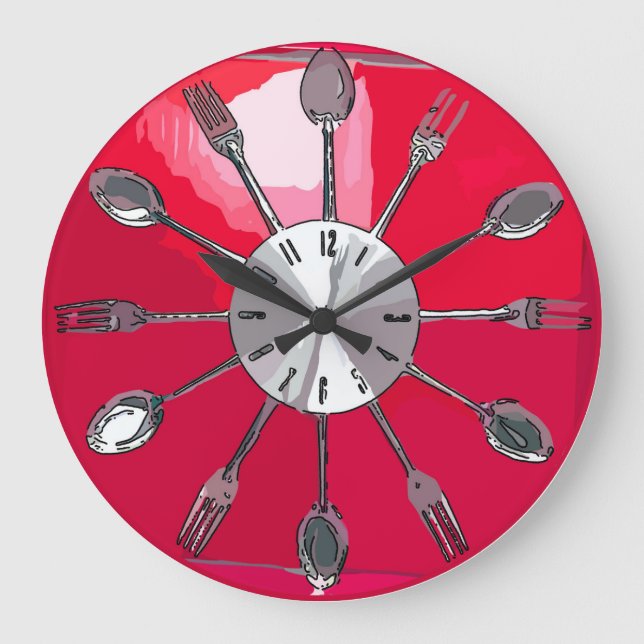 Cutlery O'clock 2. Large Clock (Front)