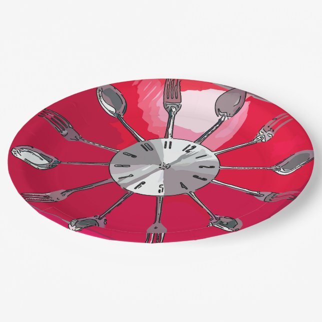 Cutlery O'clock 2. Paper Plates (Angled)