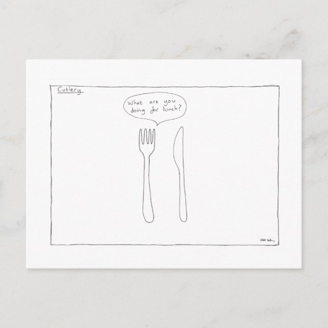 Cutlery Postcard (Front)