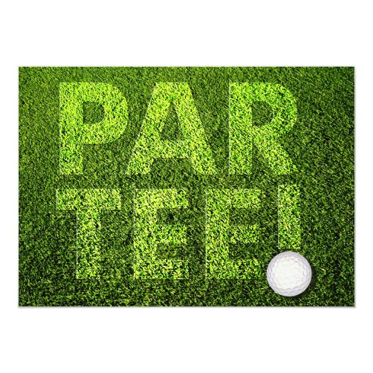 Cutomizable Golf Party Celebration Invitation