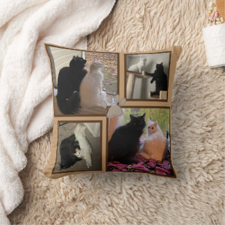 Cutomizable Pet Best Friends Throw Pillow