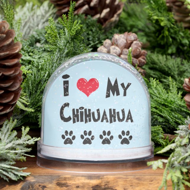 Cutomized Chihuahua  Snow Globe (Winter)