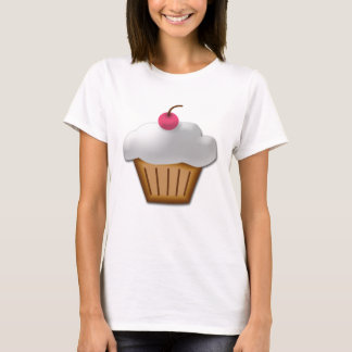 Cutout Cupcake with Pink Cherry on Top