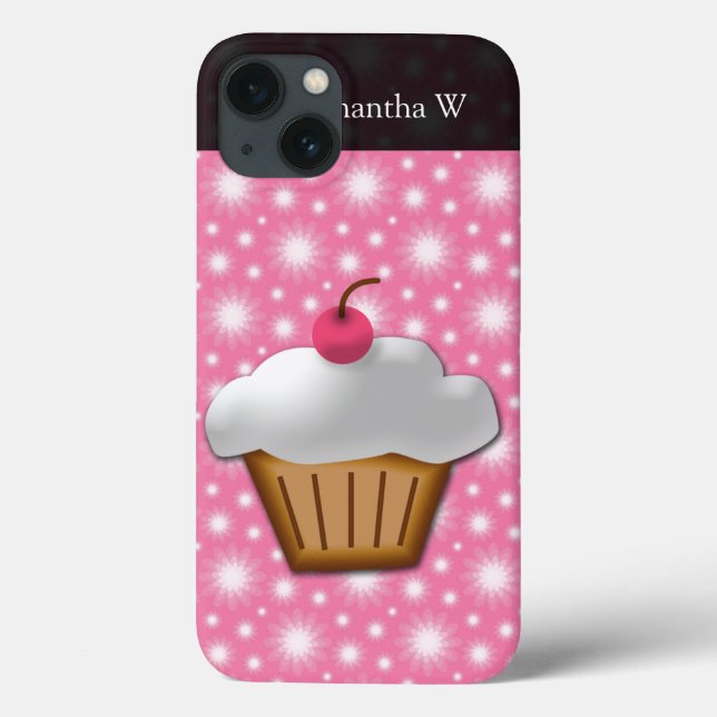 Cutout Cupcake with Pink Cherry on Top Case-Mate iPhone Case (Back)