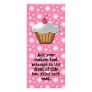 Cutout Cupcake with Pink Cherry on Top Rack Card