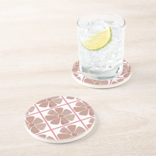 Cutout Fabric Flower Mix and Match Color Drink Coaster