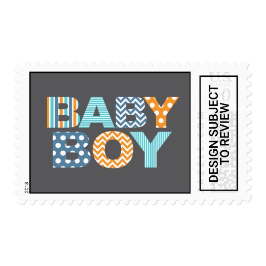 cutout letters baby shower custom stamp baby boy