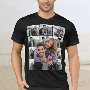 Cutout Photo Collage For Couple T-Shirt
