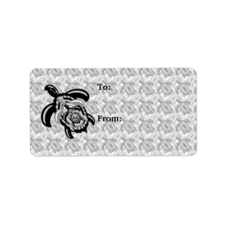 Cutout Turtle Gift Labels