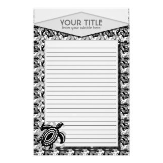 Cutout Turtle Personalized Stationery