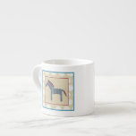 Cutout Zebra on Cream Background Espresso Cup